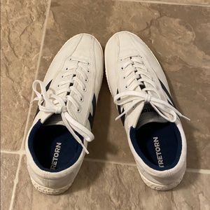 Tretorn Nylite Plus white and navy sneakers